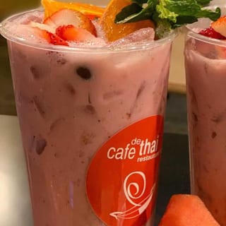 Fresh Strawberry Coconut Bomb Boba