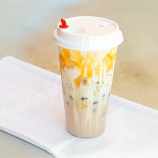 Black Caramelized Milk Tea Boba (20 oz)